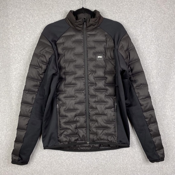 Picture Organic Jacket Mens Size M Black Full Zip Polartec